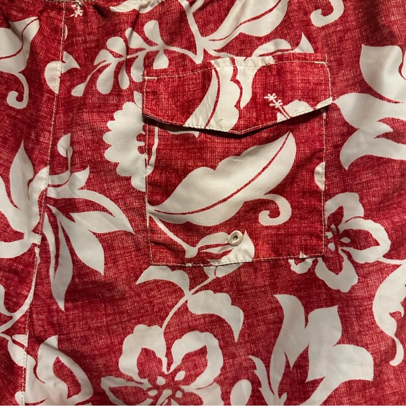 Tommy Bahama Relax Swim Trunks Floral Red Tropical Liner Size XL - Picture 3 of 5